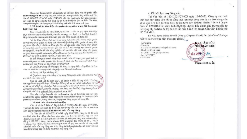 Tiến độ pháp lý dự án Vinhomes Green Paradise