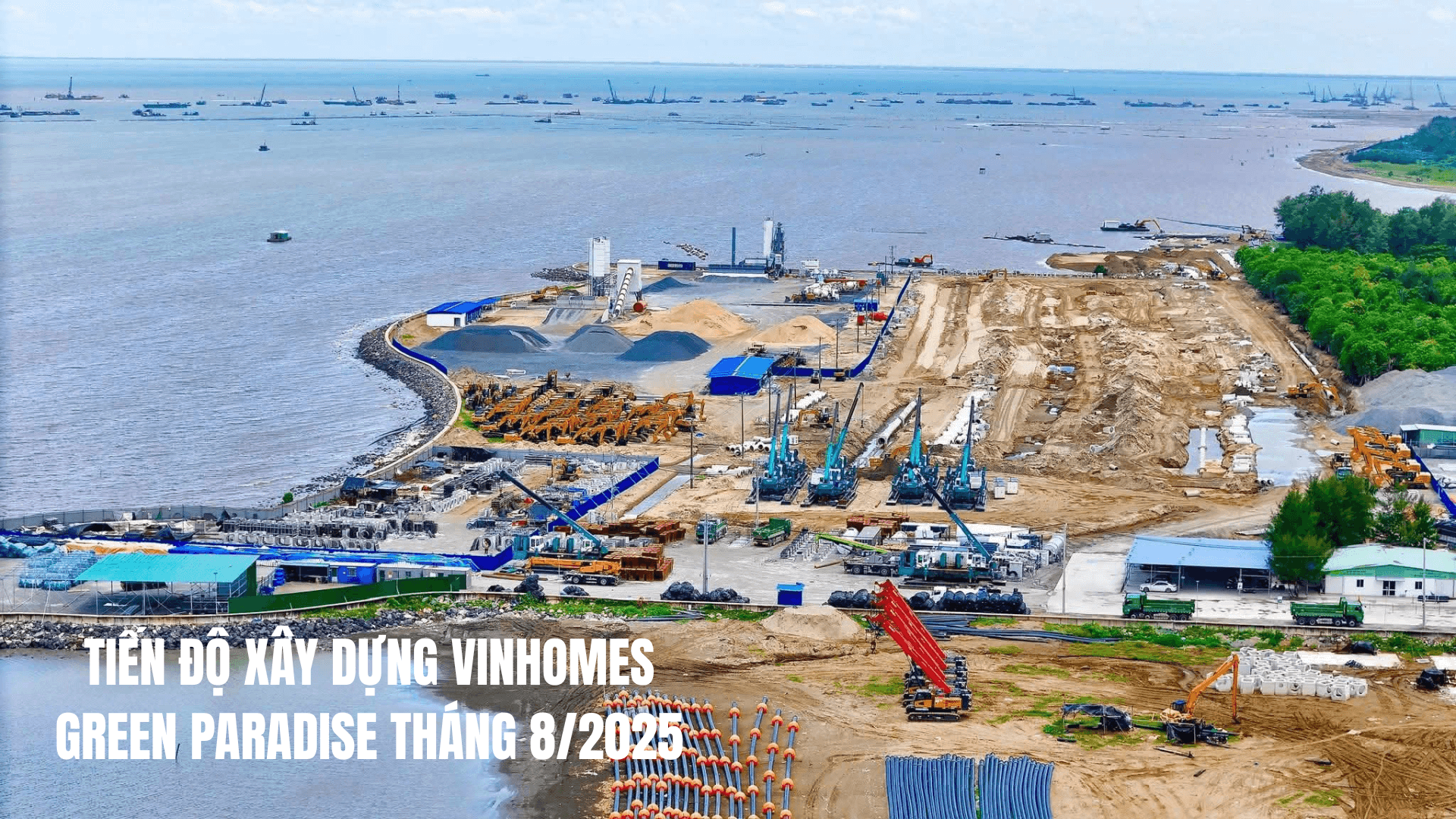 Tiến độ xây dựng Vinhomes Green Paradise